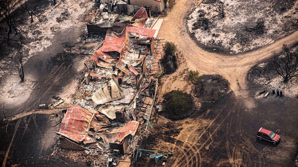 Properties destroyed in East Gippsland, Victoria