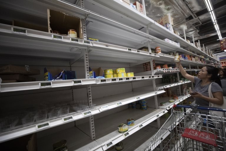 Residents in Singapore stock up on food and necessities after the Singapore Ministry of Health raised its Disease Outbreak Response System Condition (DORSCON) level from yellow to orange with regards to the coronavirus outbreak