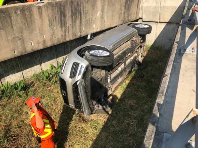 รถตกทางด่วน สุขุมวิท 50