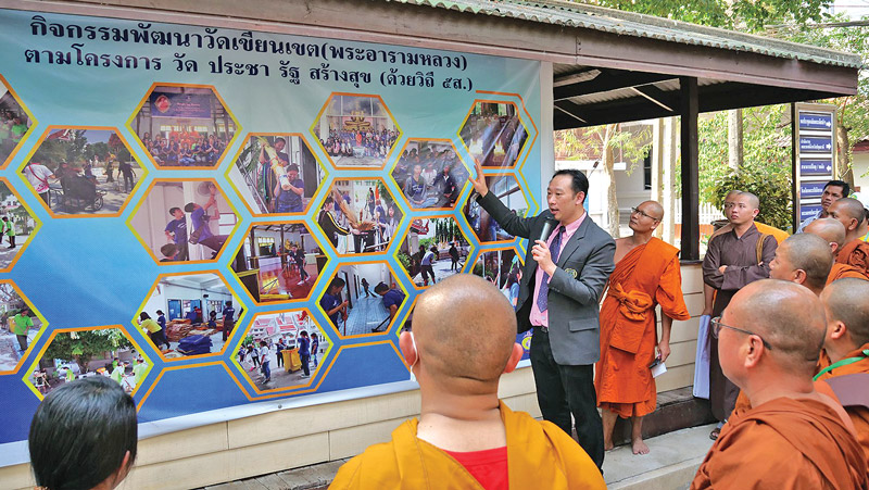 ชาวพุทธพม่า-ภูฏาน-เวียดนามศึกษาดูงานพลัง บวร วัดเขียนเขต