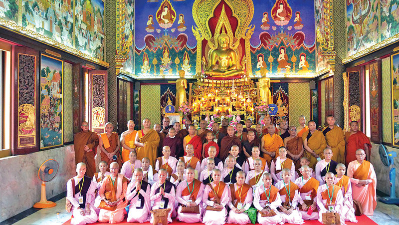 ชาวพุทธพม่า-ภูฏาน-เวียดนามศึกษาดูงานพลัง บวร วัดเขียนเขต