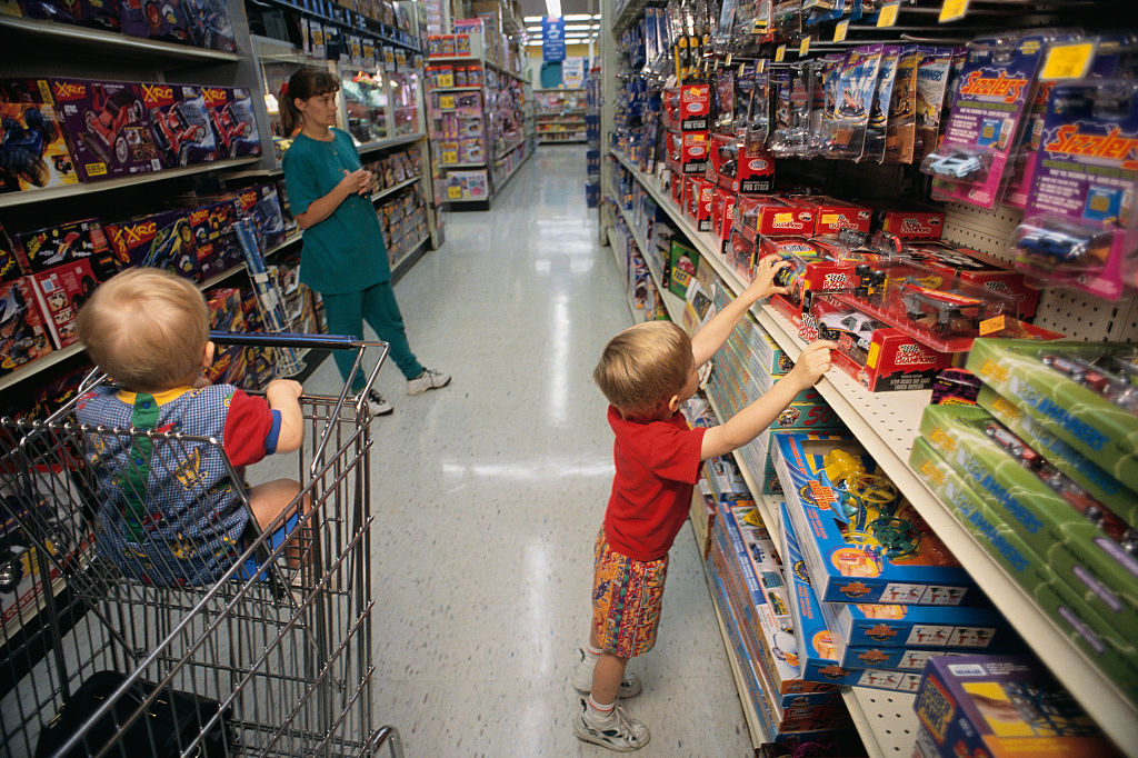 boy with toys