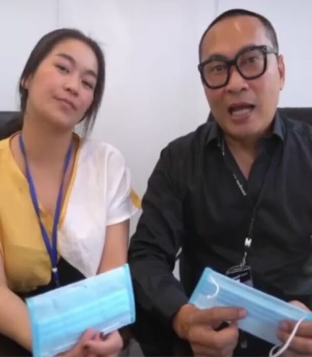 เปิ้ล จูน โพสต์คลิป แจกหน้ากากอนามัย