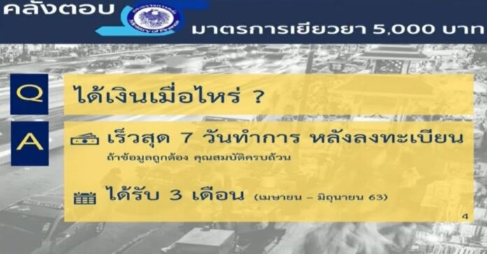 เราไม่ทิ้งกัน วิธีรับเงิน