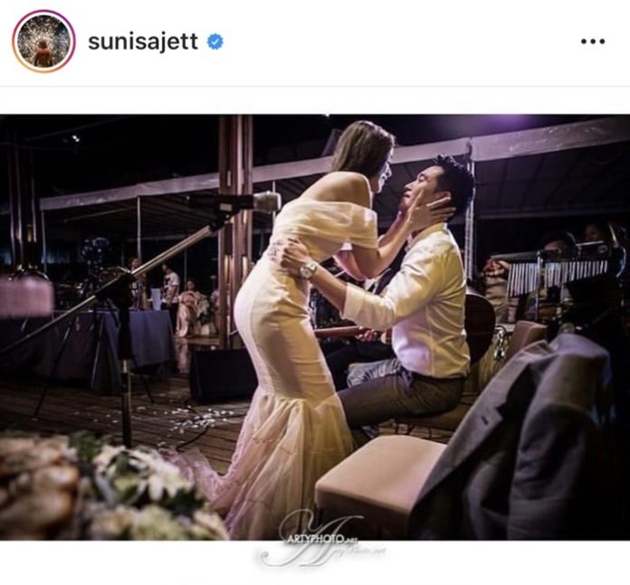 สุนิสา เจทท์ โพสต์รูปครบรอบ 8 ปี ย้อนอดีตสมัยแต่งงาน