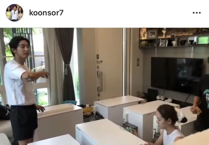 โตโน่ เช็คของ เตรียมส่งเครื่องฆ่าเชื้อโรค