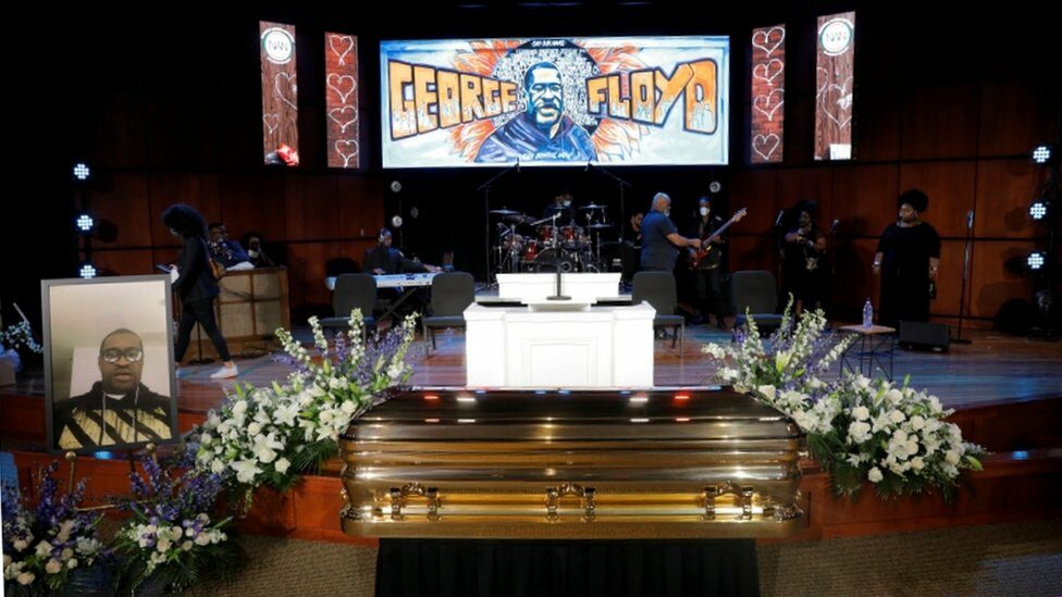 Memorial service for George Floyd in Minneapolis