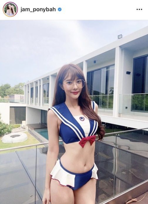 แจม ชรัฐฐา โชว์เซ็กซี่ สวมชุดคล้ายเซเลอร์มูน