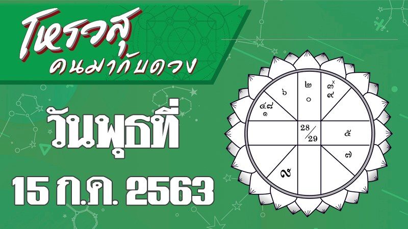 คอลัมน์ โหรวสุ คนมากับดวง : ดวงประจำวันพุธที่ 15 ก.ค. 2563 ราศีใดทำงานราบรื่นไม่มีอุปสรรค ราศีใดต้องระวังเรื่องการเจรจา 