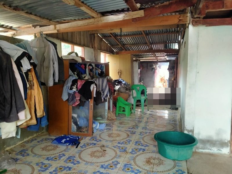 ภายในบ้านที่เกิดเหตุ