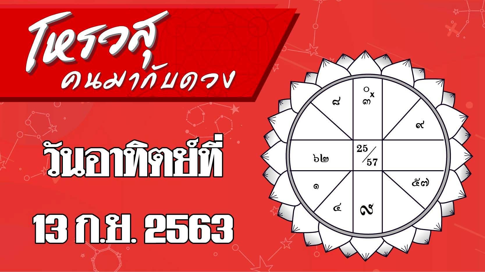 ดวงวันอาทิตย์ 13 ก.ย.63 ราศีใดต้องเดินห้างแก้เคล็ด ราศีใดระวังซุ่มซ่ามเจ็บตัว