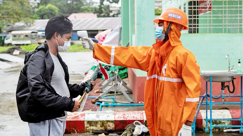 โควิด : เมียนมาอ่วมติดเชื้อ
