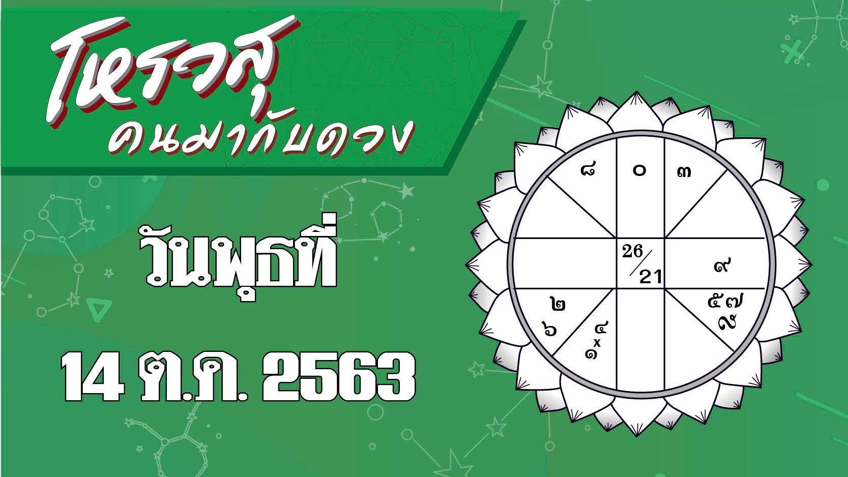 ดวงวันที่ 14 ต.ค.63 ราศีใดฤกษ์ดีเหมาะทวงหนี้ ราศีใดงานเด่นนารีอุปถัมภ์