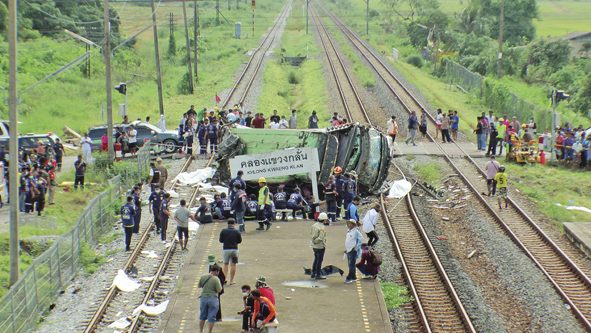 ย้อนนาทีสลดรถไฟขยี้