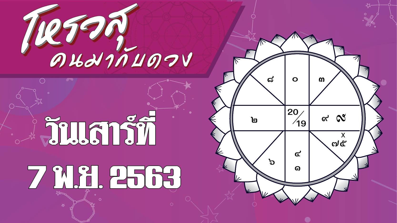 ดวงประจำวันเสาร์ที่ 7 พฤศจิกายน 2563 ราศีใดทำอะไรก็ผิดไปหมด ราศีใดจะมีปัญหาในครอบครัว