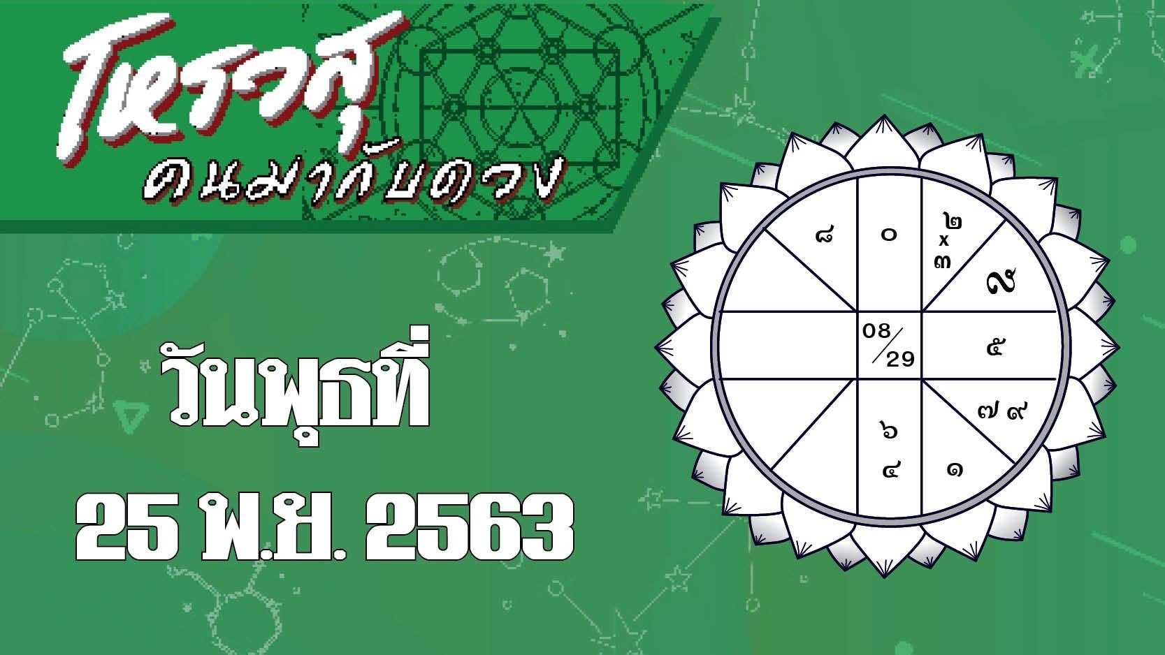 ดวงวันที่ 25 พ.ย. ราศีใดมีผู้ใหญ่อุปถัมภ์ ราศีใดชีพจรลงเท้าทั้งวัน