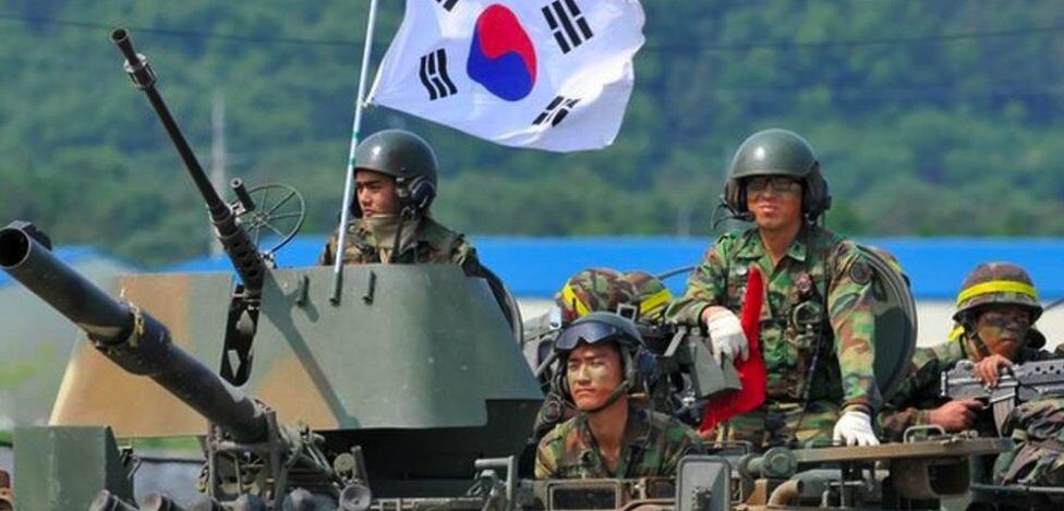 South Korean troops