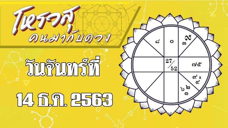 ดวงวันจันทร์ที่ 14 ธ.ค.63 โหรวสุเตือน 4 ราศี งานสะดุดติดขัด มีแต่เรื่อง