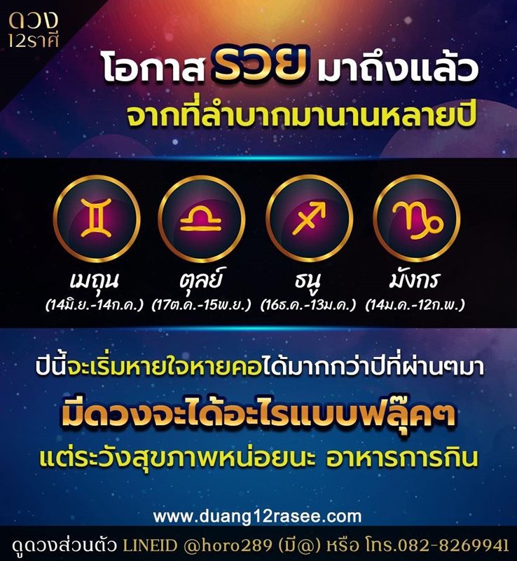 ดวงวันนี้ อาจารย์ออย เจ้าของแฟนเพจเฟซบุ๊ก ดวง 12 ราศี เผยชะตา 4 ราศี