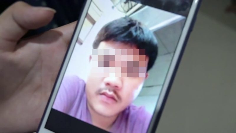 ภาพชายผู้ก่อเหตุที่เหยื่อเปิดให้ดู
