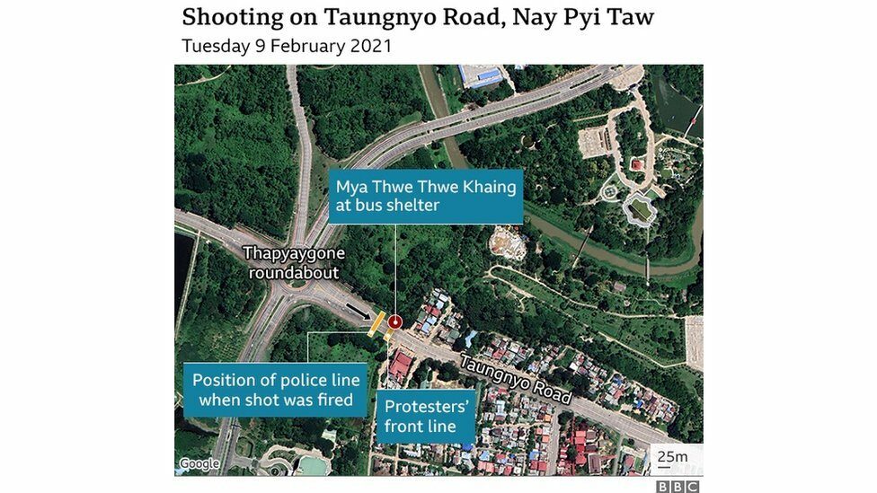 Shooting on Taungyo road