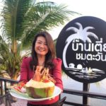 จานเด็ด ชวนชิมเมนูซิกเนเจอร์ แกงส้มกุ้งแม่น้ำมะพร้าวอ่อน ในลูกมะพร้าว ร้านบ้านเตี่ยชมตะวัน สุราษฎร์ธานี