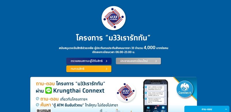เปิดเช็กสิทธิ www.ม33เรารักกัน.com แล้ววันนี้ ใครได้สิทธิ