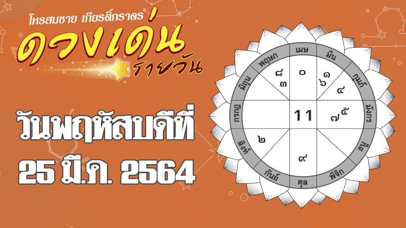 ดวงเด่นรายวัน ราศีใดเพศตรงข้ามให้ลาภ ราศีใดคนรักไว้ใจได้