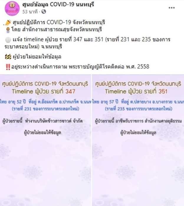 ปกปิดข้อมูลโควิด 