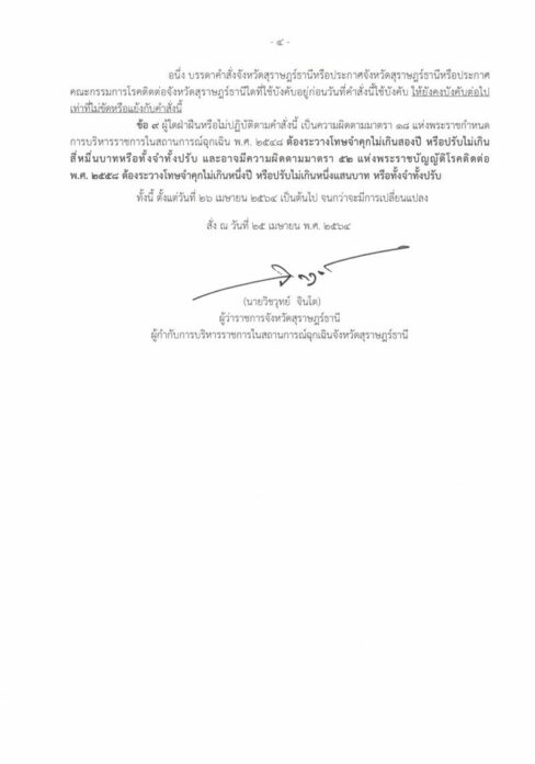  สุราษฎร์ประกาศด่วน 