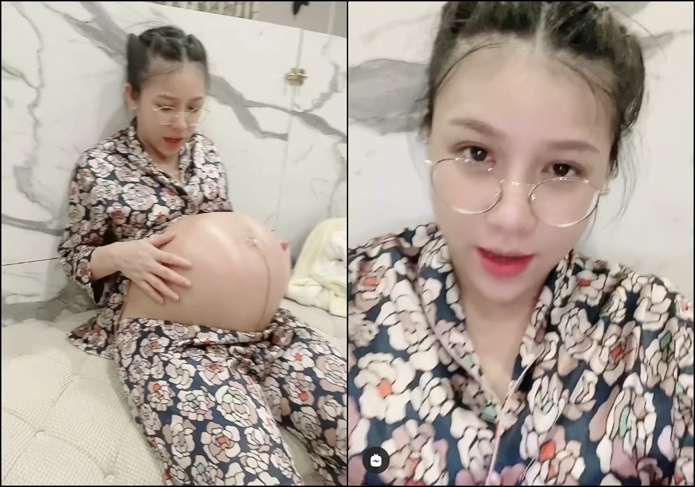 ท้องใหญ่มาก!แอปเปิ้ล