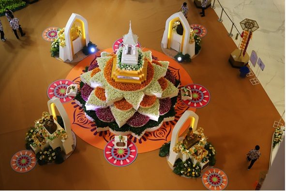 แมนดาลา ศูนย์กลางจักรวาลประดิษฐานพระบรมสารีริกธาตุ งดงามด้วยฝีมือการสร้างสรรค์จากทีมงานสวนนงนุช พัทยา