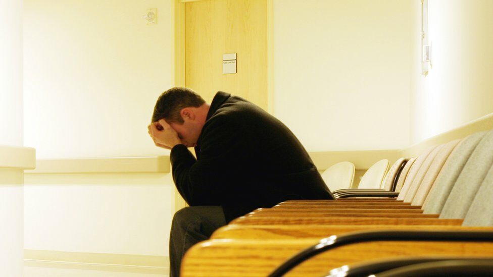 Man in hospital