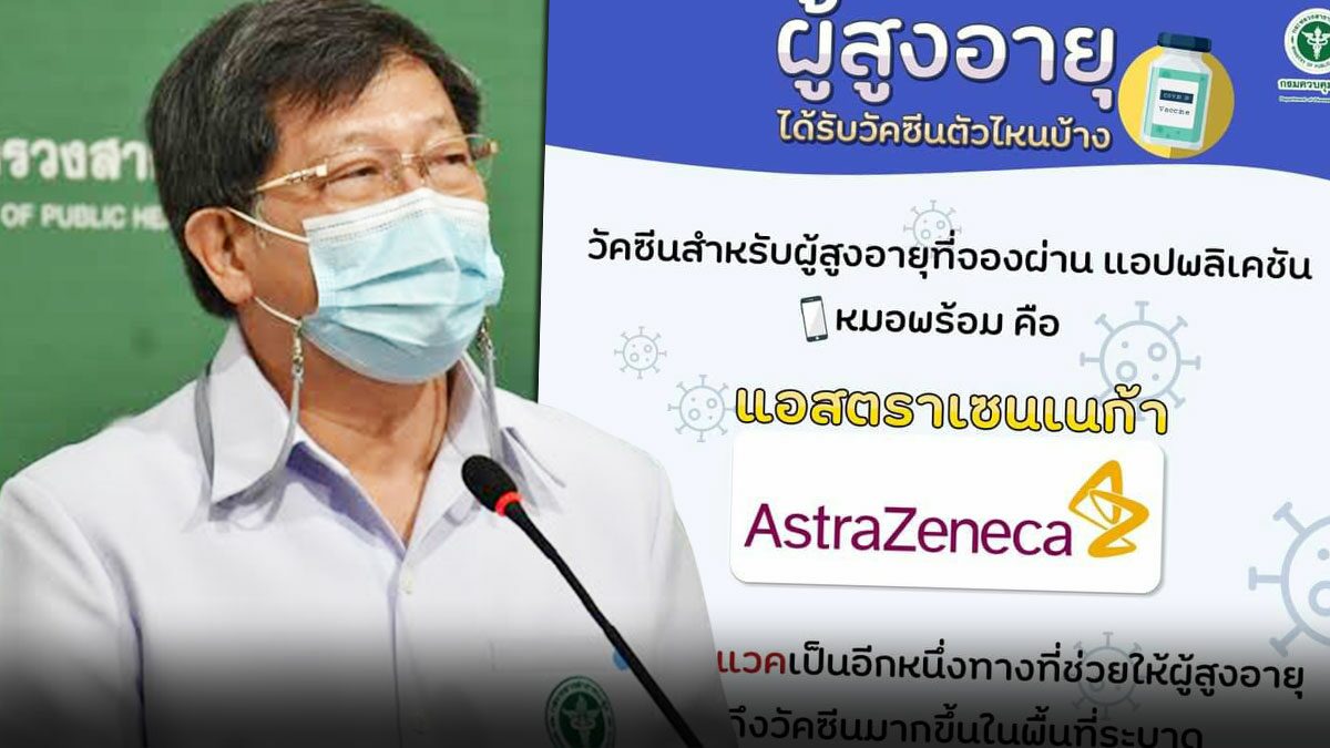 ปธ.อนุฯวัคซีน ยันคนแก่-ป่วย ได้ฉีดแอสตร้าฯ ส่วนซิโนแวคใช้ที่ระบาดช่วงพ.ค.