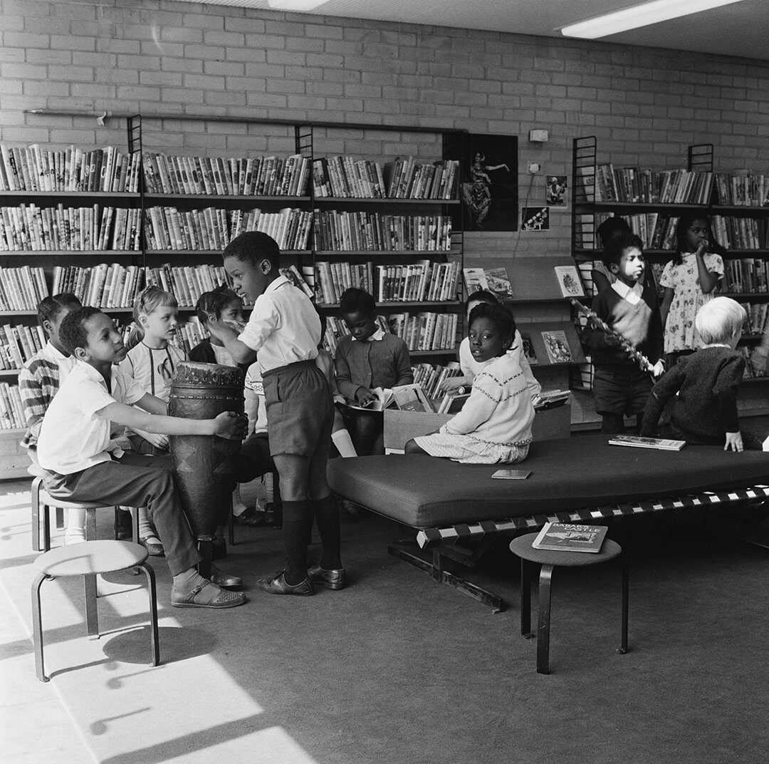 Children in a classroom at Effra Primary School in Brixton, London, UK, 16th June 1970
