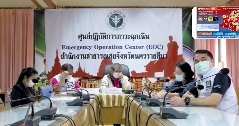 โคราช เผย โควิดวันนี้ ป่วยรายใหม่ 7 ราย ยอดสะสม 913 ราย ชายวัย 77 ปี ติดเชื้อเสียชีวิต