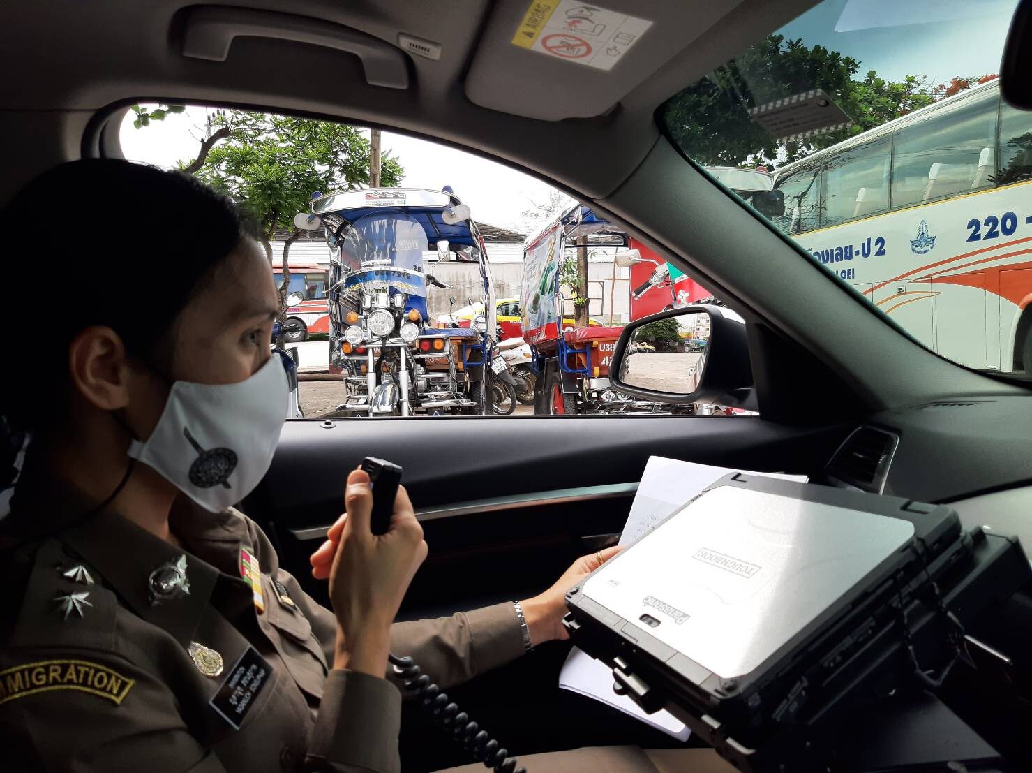 Immigration at Loei Province led an intelligent surveillance electric