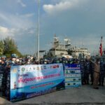 ศรชล.ภาค2 จัดพิธีส่งเรือ-กำลังพล ปฏิบัติภารกิจ แก้ปัญหาปะการัง เกาะโลซิน