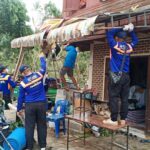 หน่วยทหารพัฒนา ซ่อมบ้านปชช.ถูกพายุฝนถล่ม จ.ฉะเชิงเทรา