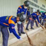 ทหารพัฒนา ทำความสะอาด รพ.สนามอำนาจเจริญ รองรับผู้ป่วยโควิด​ 19