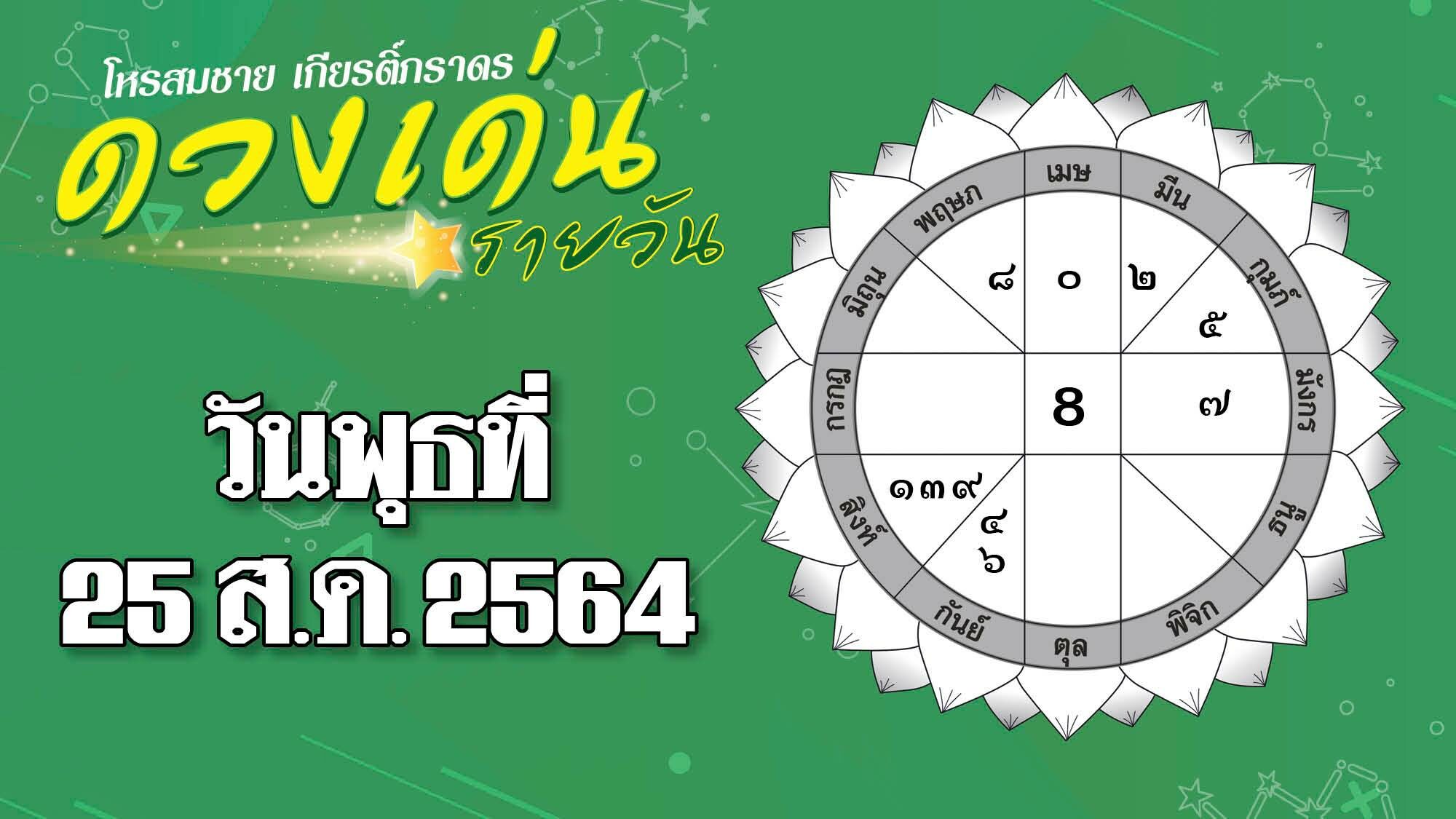 เปิดดวงเด่น วันพุธที่ 25 ส.ค. ราศีใดการเงินหมุนเวียนคล่องมือ