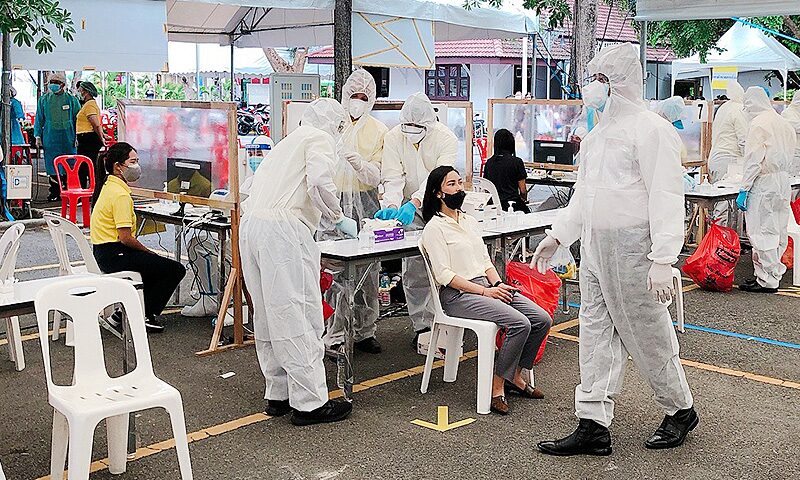 เปิดสำนักงานตำรวจ นำร่องโครงการ ตรวจโควิด-19เชิงรุก