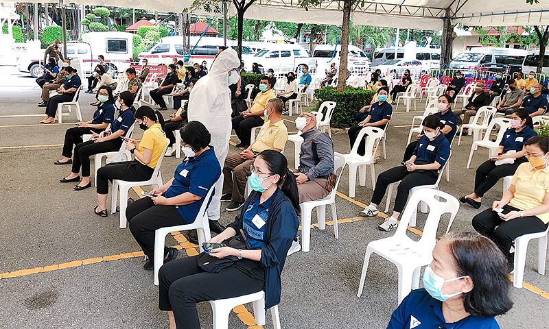 เปิดสำนักงานตำรวจ นำร่องโครงการ ตรวจโควิด-19เชิงรุก