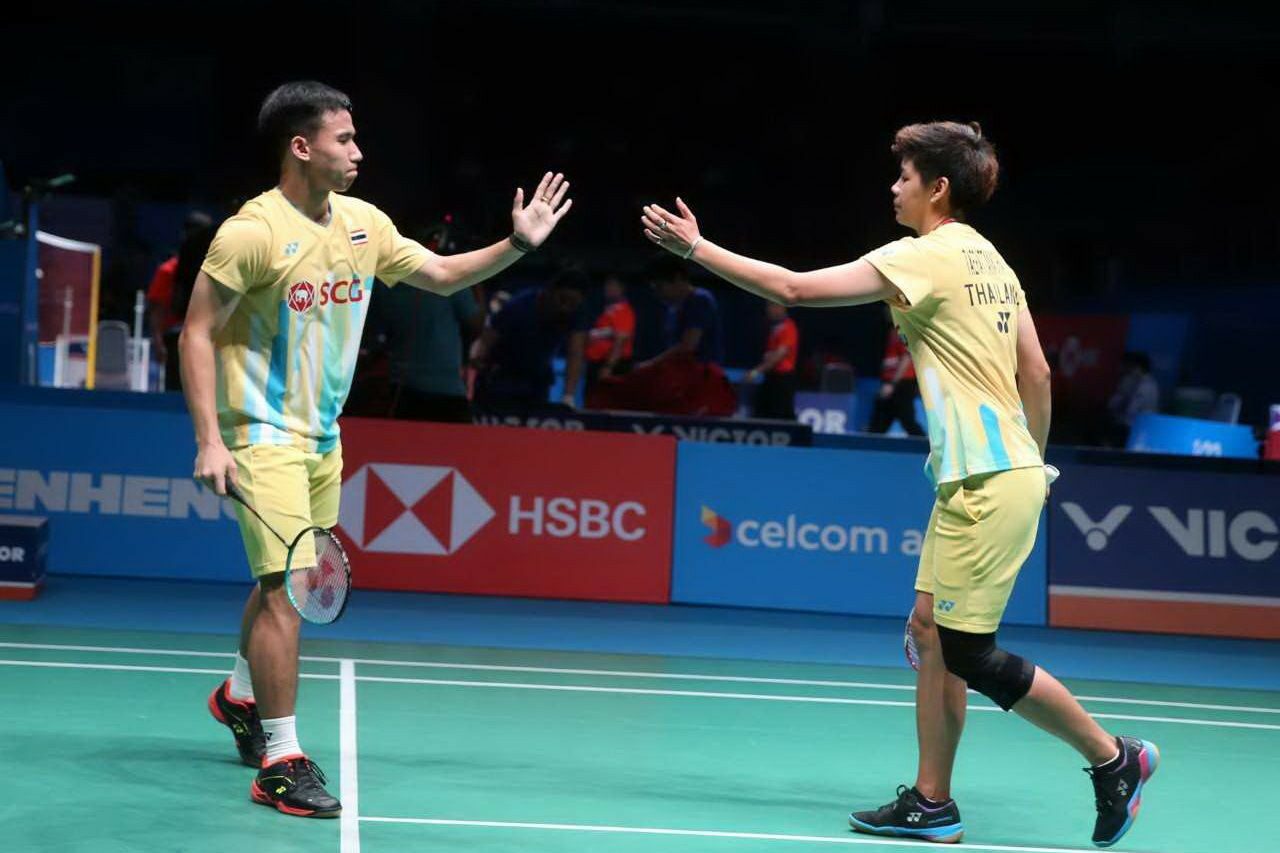Badminton shows the list of battles Sutheeraman and Thomas - Uber