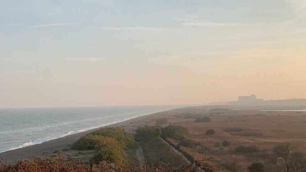A distant shot of Sizewell B