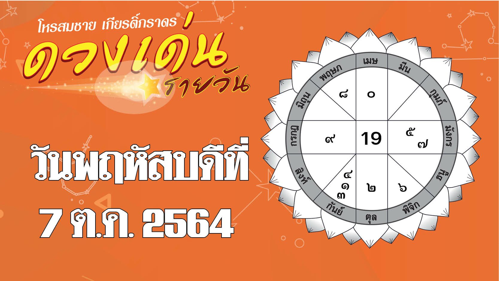 ดวงเด่นรายวัน : ราศีใดการเงินหมุนเวียนดี เหมาะลงทุนทุกประเภท