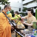 ราชวิทยาลัยจุฬาภรณ์ จัดพิธีทำบุญตักบาตร ถวายเป็นพระราชกุศล