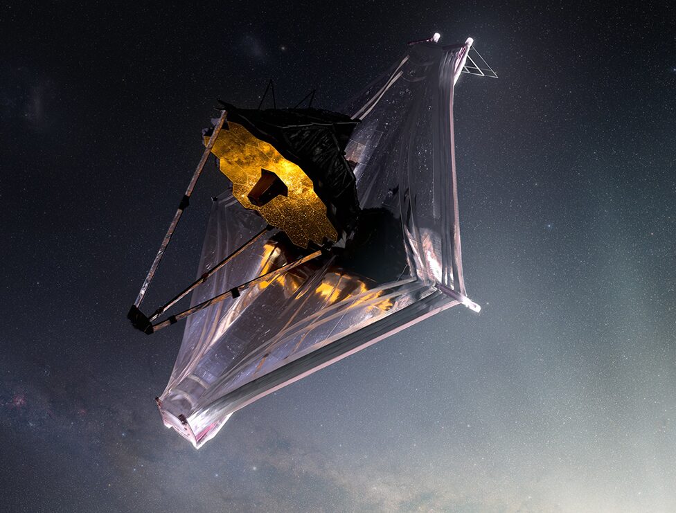 Artwork of the Webb telescope