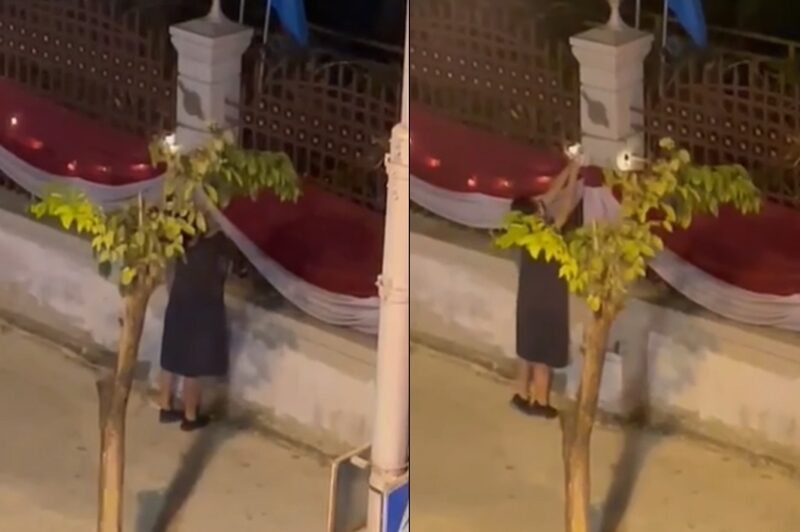 ตำรวจ แจ้งความแล้ว มนุษย์ป้า ถอดหลอดไฟ หน้าสำนักงานตำรวจแห่งชาติ หลังโซเชียลมีเดียแชร์ว่อน