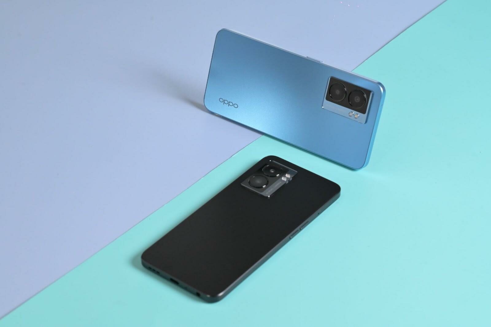 OPPOA775G สีฟ้า Ocean Blue และ สีดำ Midnight Black